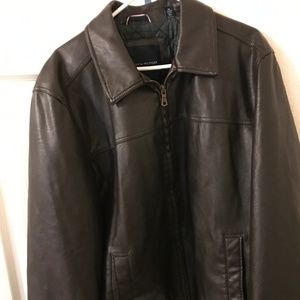 Tommy Hilfiger Faux Leather Jacket Size XL